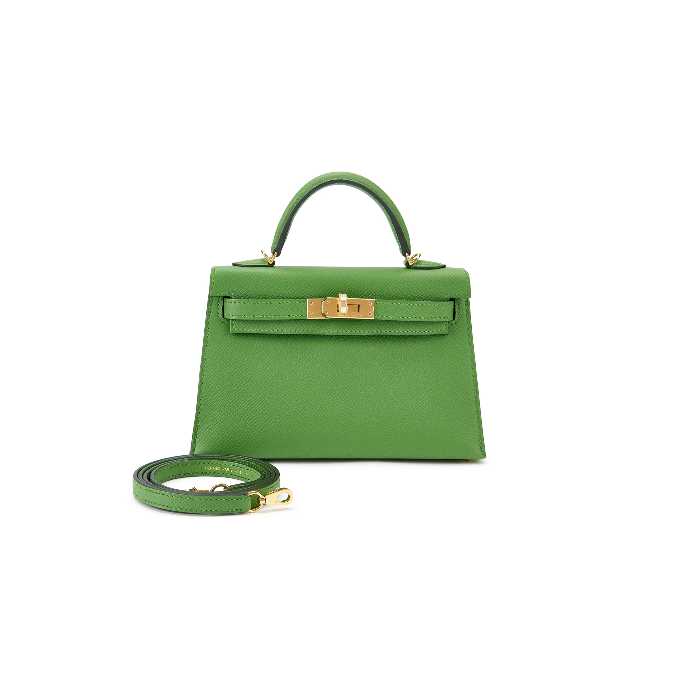 HERMÈS EPSOM MINI KELLY II 20 GOLD HARDWARE (19*12*5.5cm) 